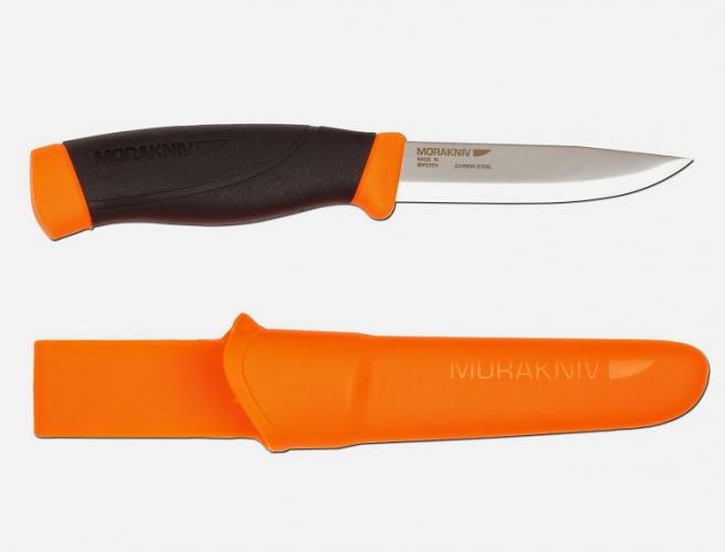 Нож Morakniv Companion F Orange с оранжевыми накладками