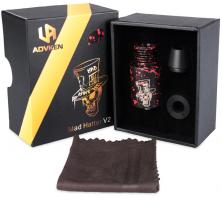Обслуживаемый атомайзер ADVKEN, Mad Hatter V2, Черно-Красный