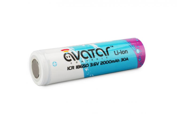Аккумулятор 18650, Avatar, 2000 mah, 20A (Без защиты)