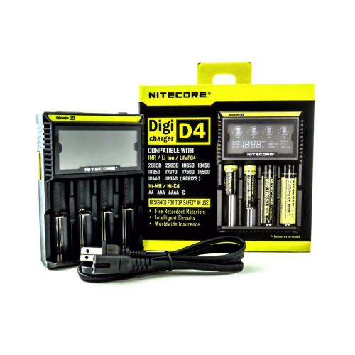 Зарядное устройство NITECORE D4 с дисплеем на 4 батареи
