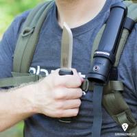 Нож Morakniv Kansbol, нержавеющая сталь, прорезиненная ручка, цвет зеленый, ножны c креплением