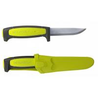Нож Morakniv Basic 511 углеродистая сталь, пластиковая ручка (лайм)