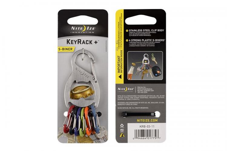 Брелок для ключей S-Biner KeyRack+ (stainless) Nite Ize, США