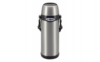 Термос классический Tiger MBI-A080 Clear Stainless, 0.8 л(нержавеющая сталь, цвет серебристый с черным, горловина 4,5см,