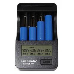 LiitoKala Lii-400 на четыре акк с LCD дисплеем с зарядкой от авто и Powerbank