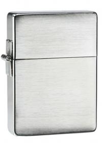 Зажигалка ZIPPO 1935 Replica™, латунь с покрытием Brushed Chrome, серебристая, матовая, 36х12x56 мм