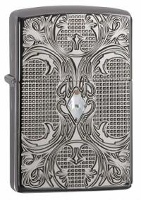 Зажигалка ZIPPO 24095 Crystal Lattice, латунь/сталь с покрытием High Polish Black Ice, 36x12x56 мм Зажигалка ZIPPO 24095 Crystal Lattice, латунь/сталь с покрытием High Polish Black Ice, 36x12x56 мм