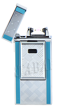 Электроимпульсная Зажигалка Tiger 900 J DB-03 (Silver Blue)
