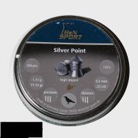 32-0085 Пули пневм. 5,5mm Silver Point 1,11g 200pcs