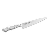Нож Кухонный Универсальный TOJIRO PRO (F-884), длина лезвия 150 мм, сталь VG10, 3 слоя, рукоять сталь, заточка #8000