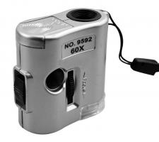 Микроскоп Kromatech 60x мини, с подсветкой (1 LED) и ультрафиолетом (9592) Микроскоп Kromatech 60x мини, с подсветкой (1 LED) и ультрафиолетом (9592)